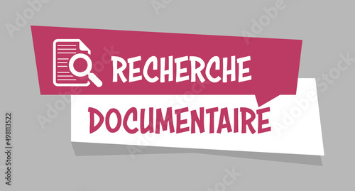 Logo recherche documentaire.