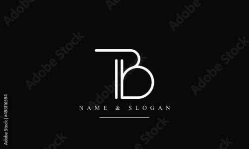 TB, BT, T, B abstract letters logo monogram