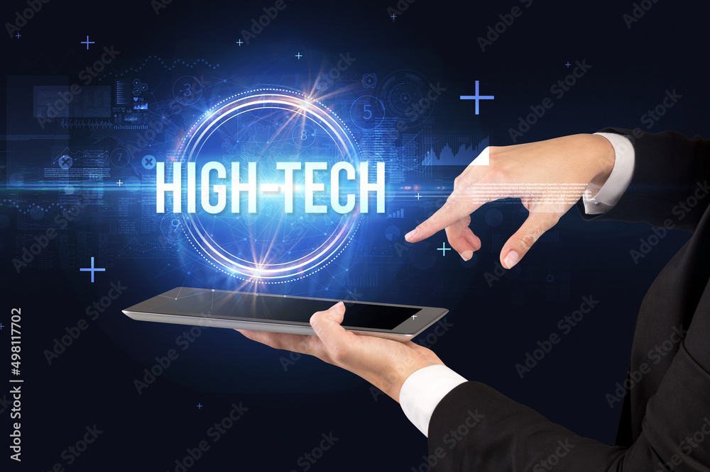 Close-up of a touchscreen, new tech concept