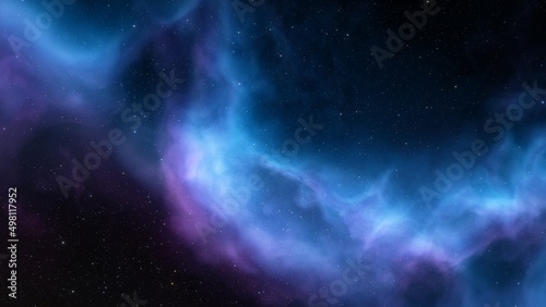 Deep space nebula with stars. Bright and vibrant Multicolor Starfield Infinite space outer space background with nebulas and stars. Star clusters, nebula outer space background 3d render	
 photo