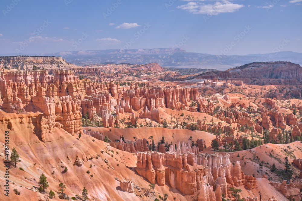 Bryce Canyon Panorama. Amazing sandstone and Rock formation