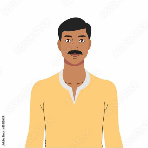Indian man front face standing | Indian Man in Kurt a Pajama | Indian village Man | 
