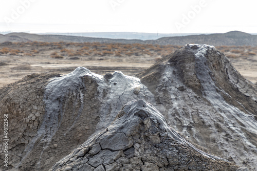 Mud volcanoes of Gobustan. Azerbaijan photo