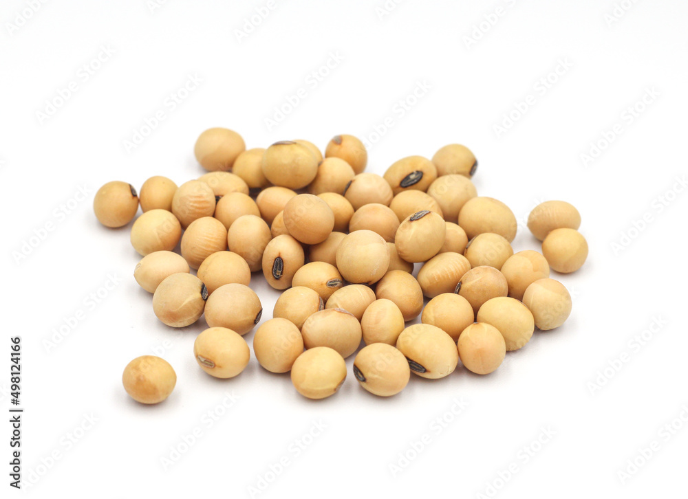 soybean seeds isolated on white background soybean seeds isolated on white background