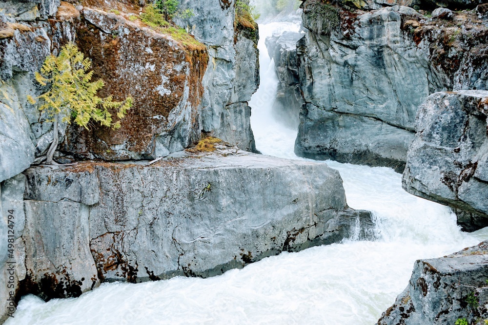 Fototapeta premium waterfall in the mountains
