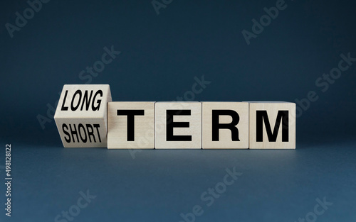Photography Cubes form words of choice Long term or short term