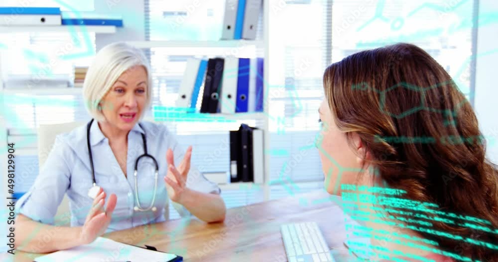 Animation of data processing over diverse doctor and patient Animation of data processing over diverse doctor and patient