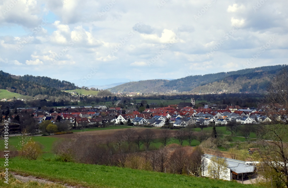 Kirchzarten bei Freiburg im Frühling