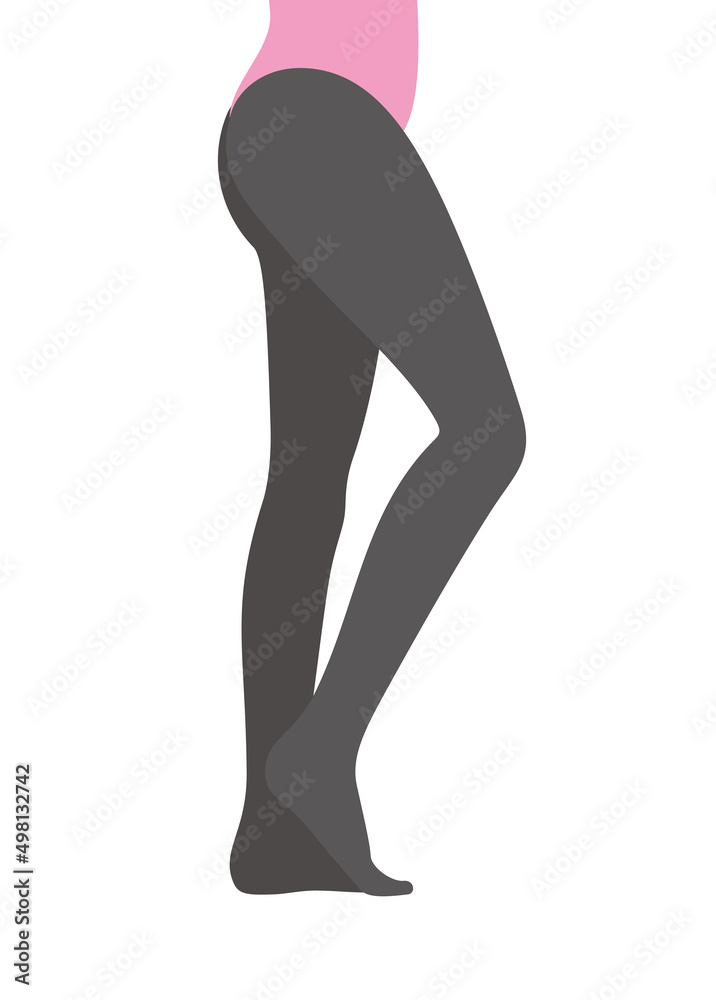 sexy young girl leg series,vector illstration, white background sexy young girl leg series,vector illstration, white background