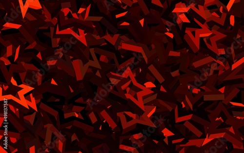 Dark Red vector pattern with polygonal style.