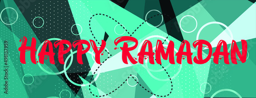 Ramadan Kareem poster design. vector illustration for islam fasting festival event	
