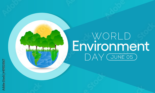World Environment day is observed every year on June 5, it has been a flagship campaign for raising awareness on environmental issues emerging from marine pollution, human overpopulation. vector art