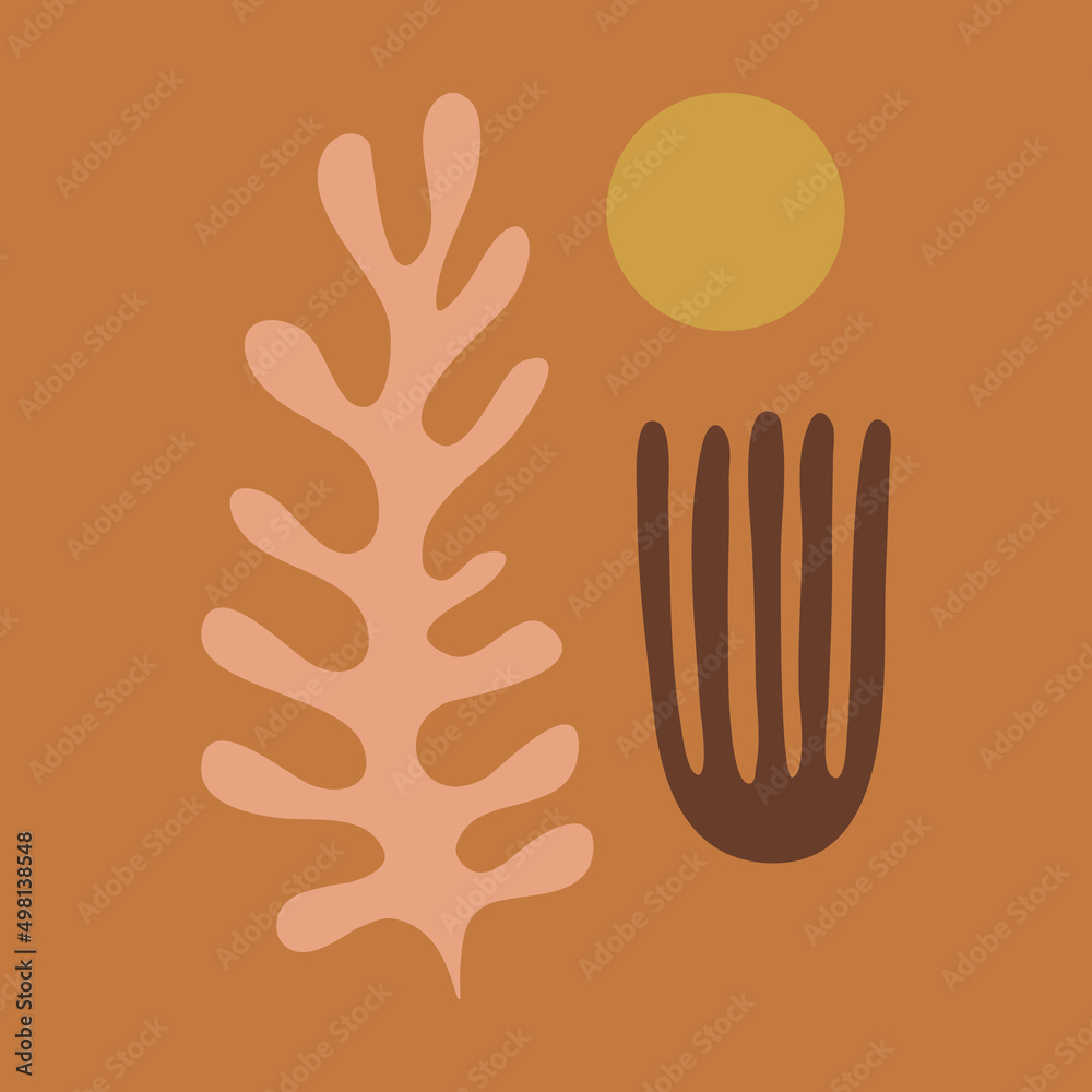 Terracotta coral art print abstract modern warm boho earthy color abstraction Terracotta coral art print abstract modern warm boho earthy color abstraction
