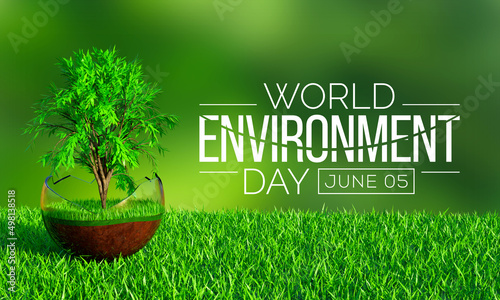 Fotografia World Environment day is observed every year on June 5, it has been a flagship campaign for raising awareness on environmental issues emerging from marine pollution, human overpopulation