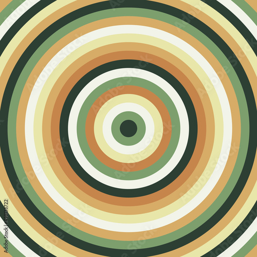 The background consists of rings of different colors.