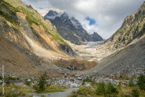 Chalaadi Glacier in Svaneti region, Georgia