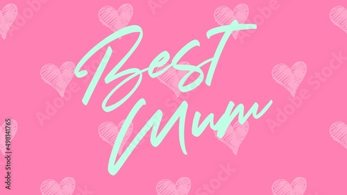Happy Mother's Day Heart-Typocraphic illustration vector Calligraphy Background, celebration card,printable, ornaments celebrations, gift card invitation