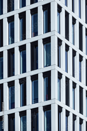 Wallpaper Mural White modern building corner. Rectangle abstract facade in modern office building.
 Torontodigital.ca