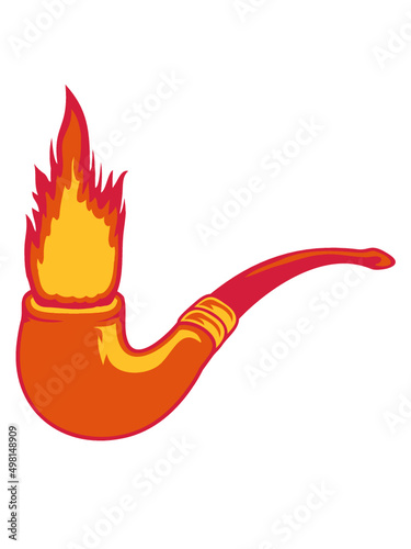 Feuer Tabakpfeife Raucher 