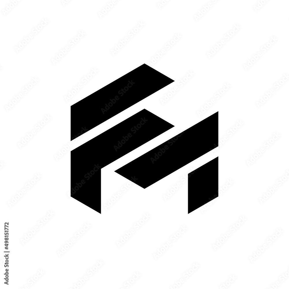 Abstract letter FM logo design Abstract letter FM logo design