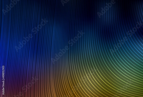 Dark Multicolor vector texture with colored lines.