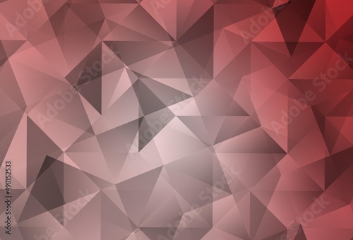 Light Pink vector polygon abstract backdrop.