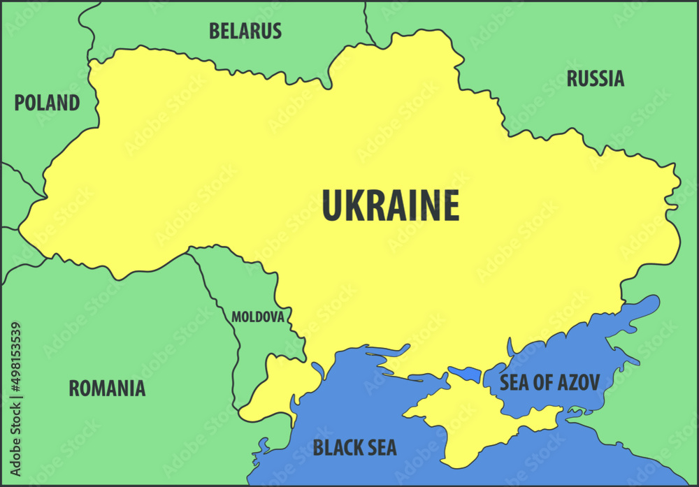 Obraz premium administrative, atlas, background, belarus, black sea, border, borders, capital, cartography, city, coast, contour, country, crimea, design, europe, european, flat, geography, illustration, image, inf