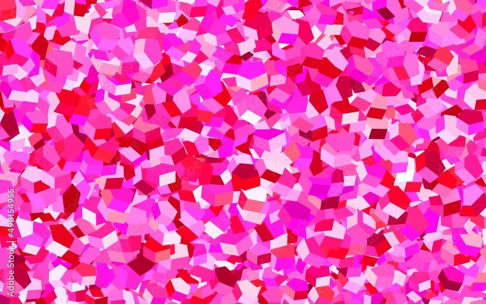 Light Purple, Pink vector background with set of hexagons. Light Purple, Pink vector background with set of hexagons.