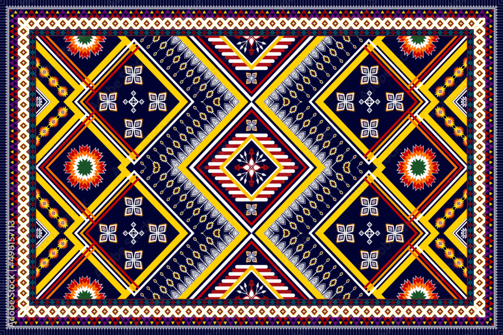 Abstract rug geometric ethnic pattern design. Tribal boho native ethnic traditional embroidery vector background. Aztec fabric carpet mandala ornament ethnic chevron textile decoration wallpaper. Abstract rug geometric ethnic pattern design. Tribal boho native ethnic traditional embroidery vector background. Aztec fabric carpet mandala ornament ethnic chevron textile decoration wallpaper.