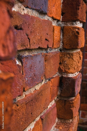 brick wall, red brick wall, red brick close-up
