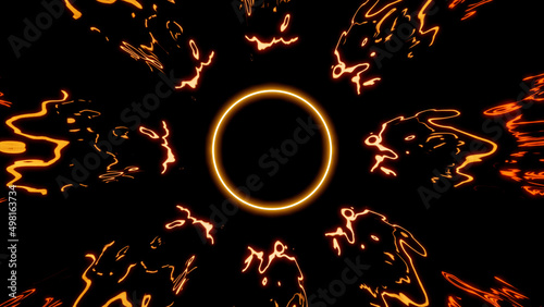 Quadro em tela Black background