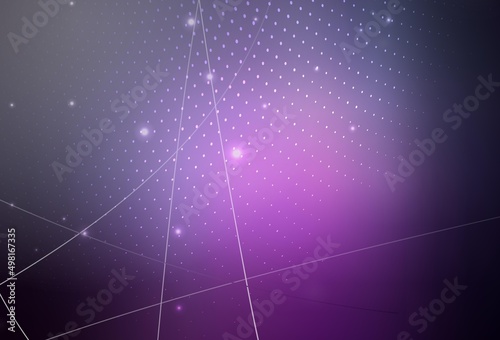 Dark Purple, Pink vector Blurred decorative design in abstract style with bubbles.