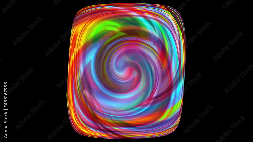 Circular geometric swirl with 3d render gradient and dynamic movement. Hypnotic swirling spiral lines with bright wave hues. Digital psychedelic lollipop for decorative web design. Circular geometric swirl with 3d render gradient and dynamic movement. Hypnotic swirling spiral lines with bright wave hues. Digital psychedelic lollipop for decorative web design.