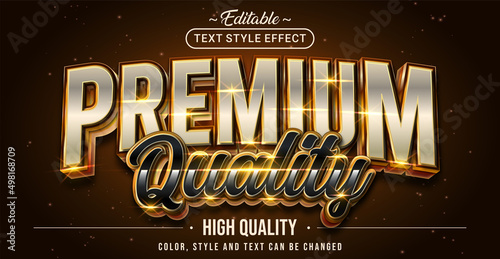 Fotobehang Editable text style effect - Premium Quality text style theme.