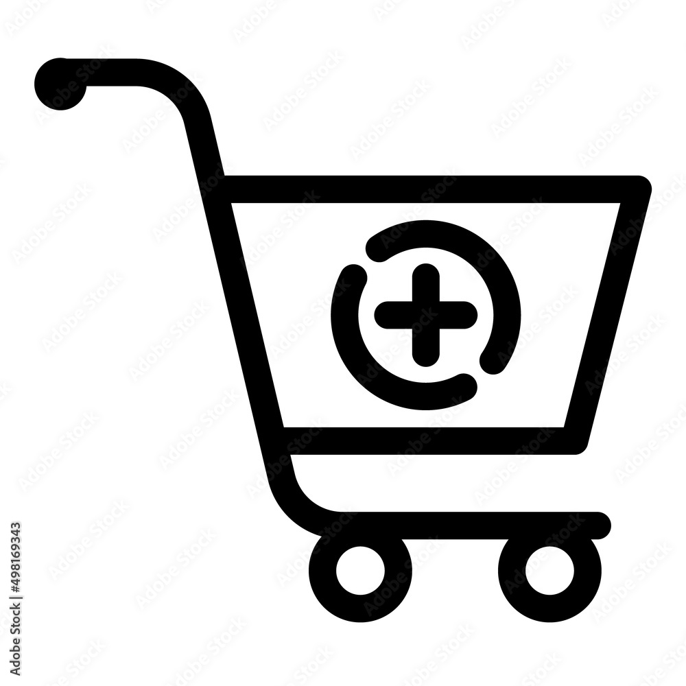 Add To Basket Flat Icon Isolated On White Background Add To Basket Flat Icon Isolated On White Background