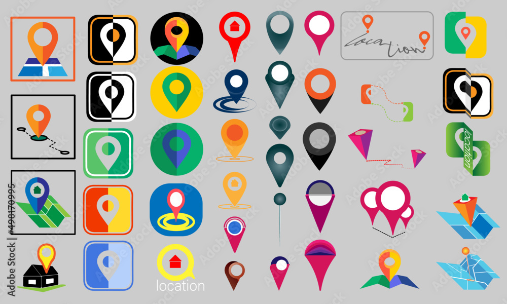 location icon vector.pattern with numbers location icon vector.pattern with numbers