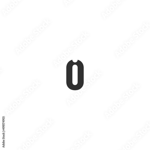 letter oi or io vector