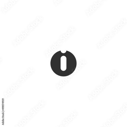 letter oi or io vector