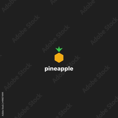 hexagon pineapple logo