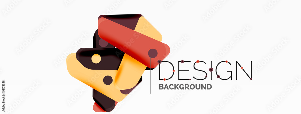 Creative geometric wallpaper. Minimal abstract background. Color bright overlapping lines composition vector illustration for wallpaper banner background or landing page Creative geometric wallpaper. Minimal abstract background. Color bright overlapping lines composition vector illustration for wallpaper banner background or landing page