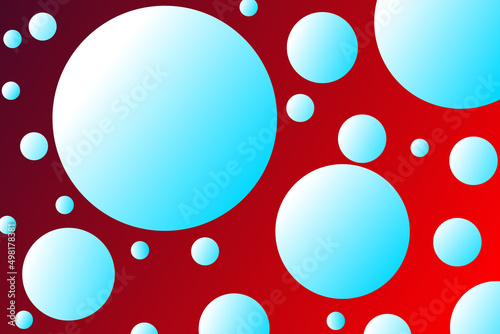 gradient red and black background with circles