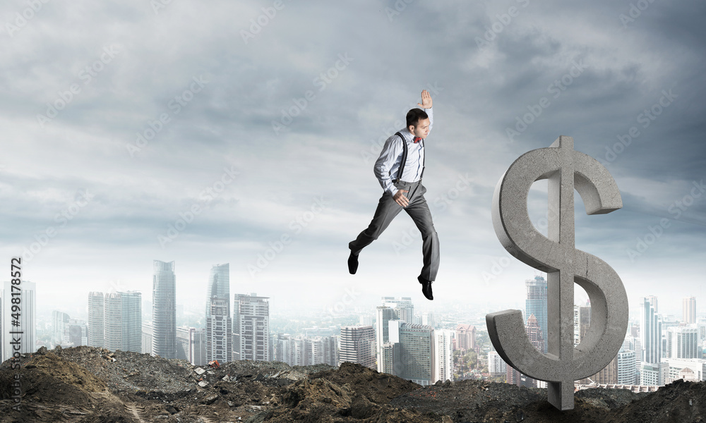 Global business and money concepts. Falling dollar currency. Global business and money concepts. Falling dollar currency.