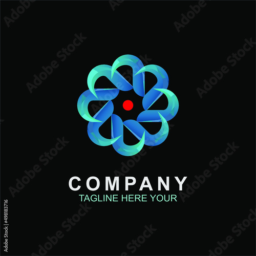Chakra icon logo symbol - vector