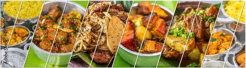 Photos Collage de spécialités culinaires créoles réunionnaises