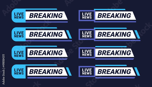 breaking news tv screen bars vector image