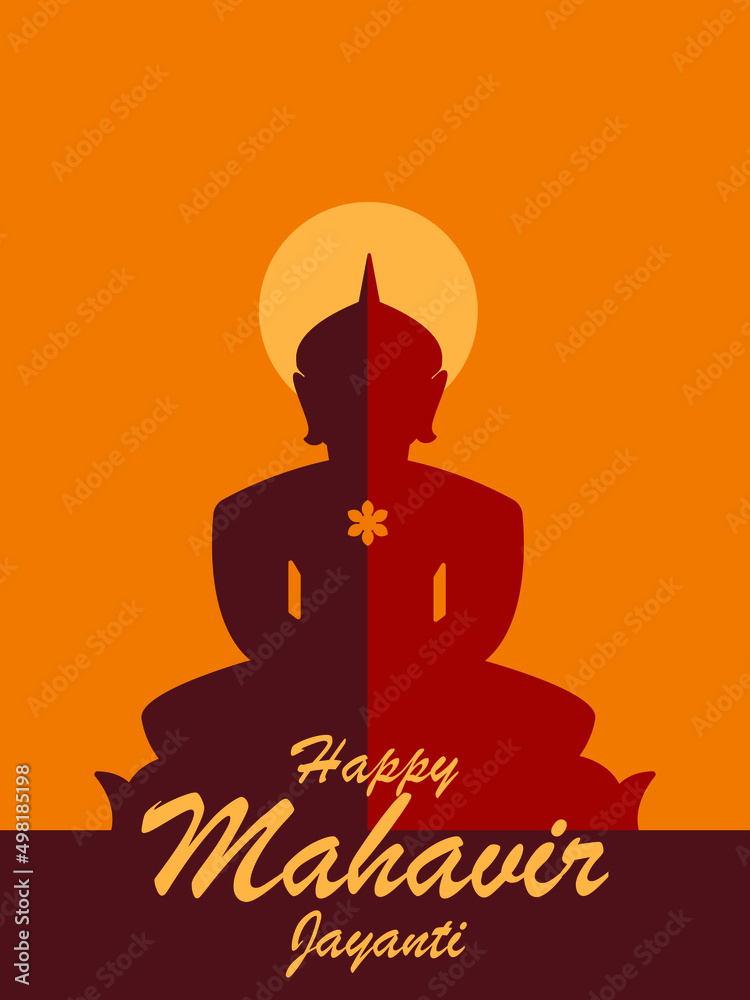 Happy Mahavir Jayanti vector illustration. Happy Mahavir Jayanti vector illustration.