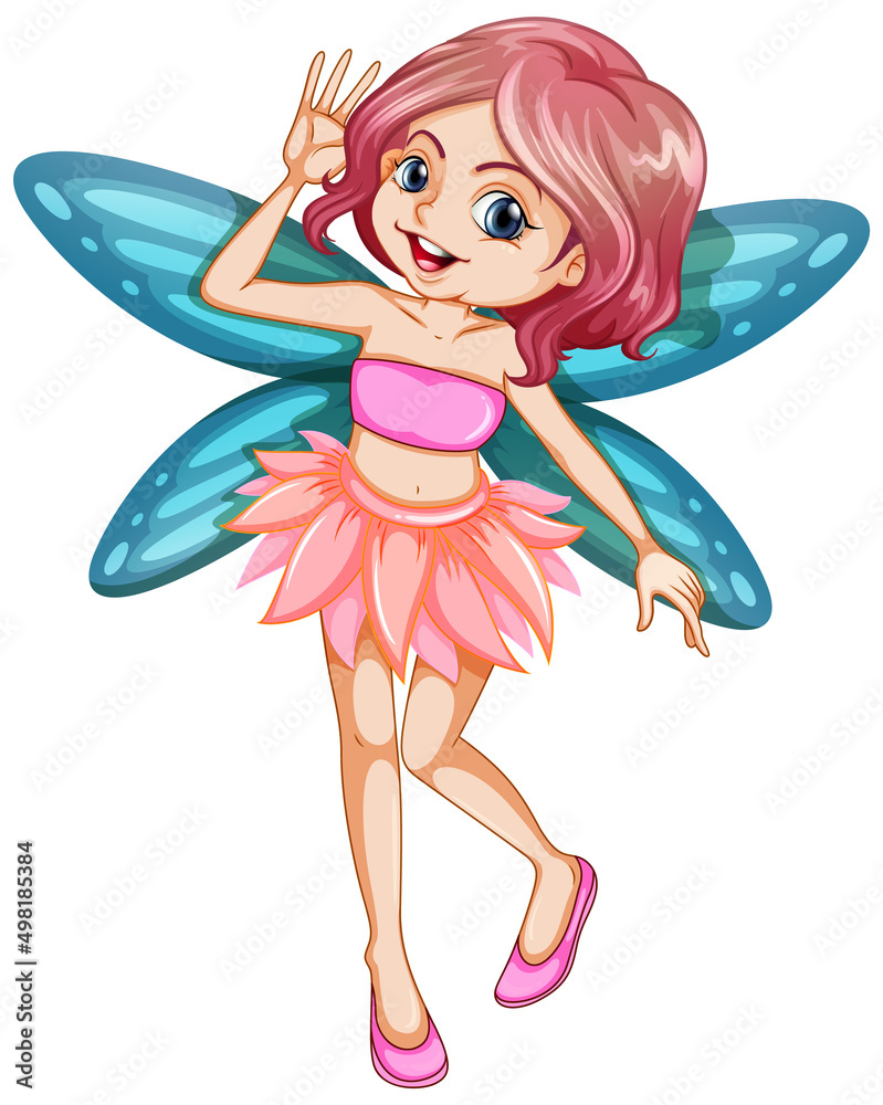 Beautiful fairy girl cartoon character Beautiful fairy girl cartoon character