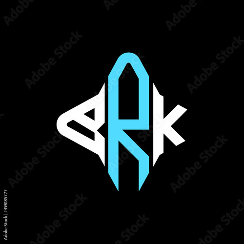 BRK letter logo creative design with vector graphic