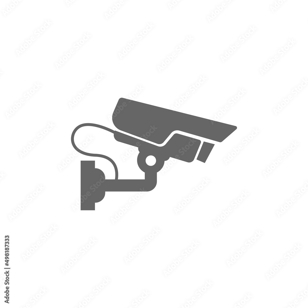 CCTV icon flat design illustration template