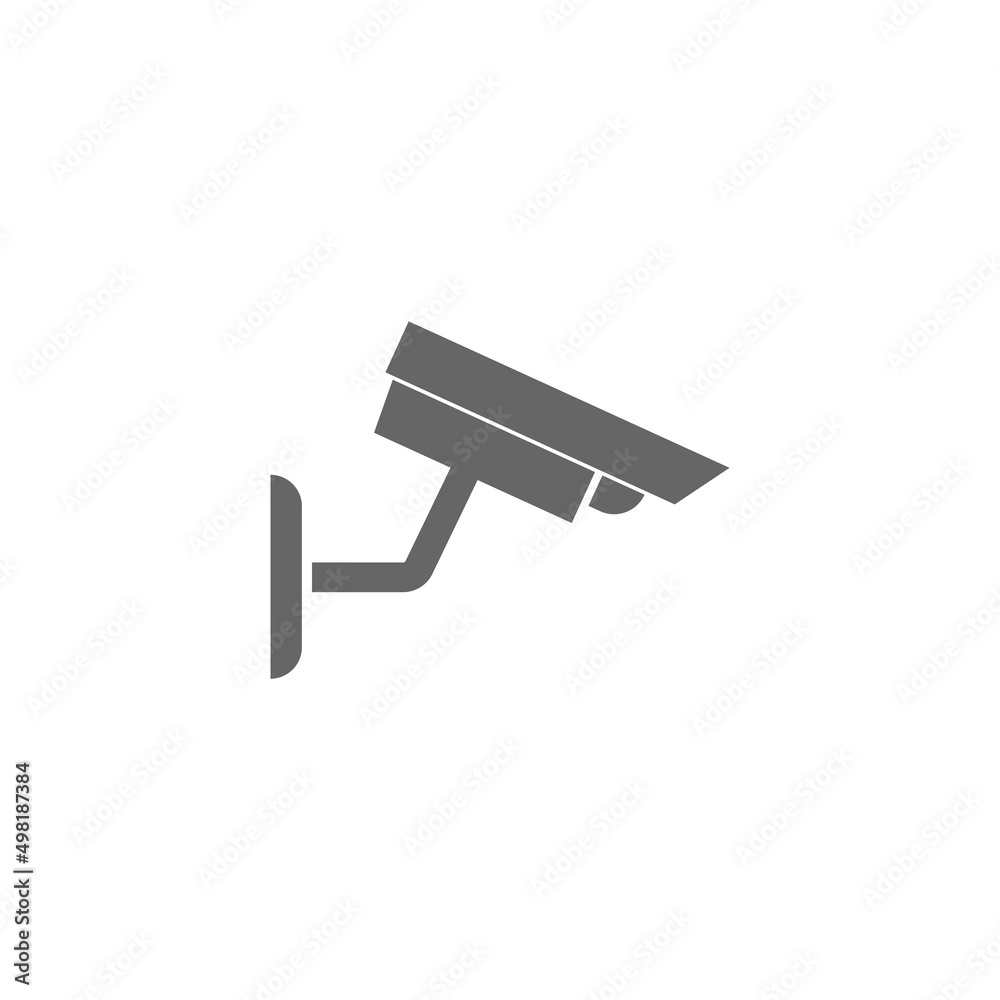 CCTV icon flat design illustration template